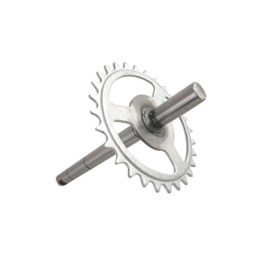 Axe de Pédalier Cyclo MBK 41 / 51 Motobecane 40 / 50 - avec couronne 28 Dents ajourée