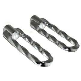 Repose Pieds Pilote Cyclo - TORSADE U - CHROME
