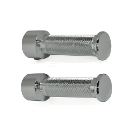 Repose Pieds Pilote Cyclo - ACIER DROIT - CHROME