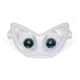 Double Optique MBK Nitro YAMAHA Aerox avant 2013 - TNT Blanc