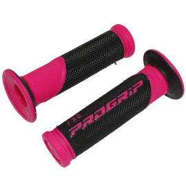 Poignées de Guidon - Progrip 732 Scooter Noir / Fuchsia fluo