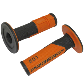 Poignées de Guidon - Progrip 801 Off Road Noir / Orange