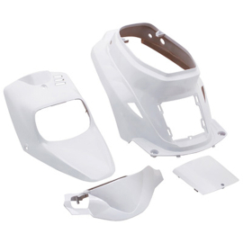 Kit Carénages / Carrosserie MBK Booster Yamaha Bw's avant 2004 - Blanc Brillant 4 pièces