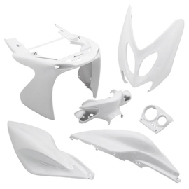 Kit Carénages / Carrosserie MBK Nitro YAMAHA Aerox avant 2013 - Blanc 6 pièces