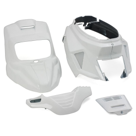 Kit Carénages / Carrosserie MBK Booster Yamaha Bw's à partir de 2004 - Replay Design Blanc 7 pièces