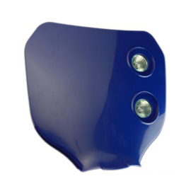 Tête de Fourche / plaque phare / Porte numéro - Enduro Bi Halogène 2x20w 2x20w Bleu