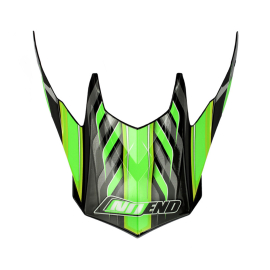 Visière Casque Cross - NoEnd Defcon 5 Vert/Noir Mat