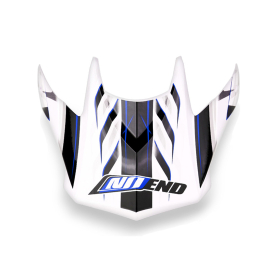 Visière Casque Cross - NoEnd Defcon 5 Blanc/Bleu