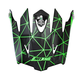 Visière Casque Cross - NoEnd SC15 Origami Noir/Vert