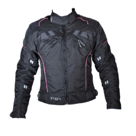 Blouson Femme - STEEV Targa V2 Noir/Rose
