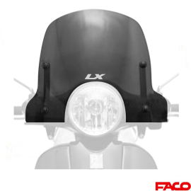 Pare Brise Sport VESPA LX - FACO Fumé