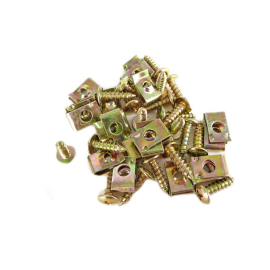 Jeu de 20 Vis + Agrafes pour Carrosserie - 4 x 10 mm