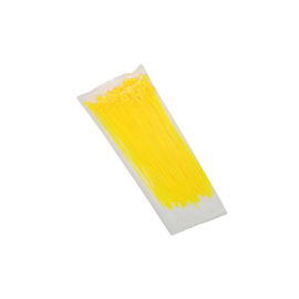 Collier de Serrage Type RILSAN - 2.5 x 200mm JAUNE FLUO