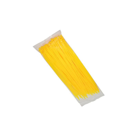 Collier de Serrage Type RILSAN - 3.6 x 250mm JAUNE FLUO