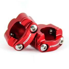 Pontets de Guidon 28.6mm - VOCA HB28 Rouge