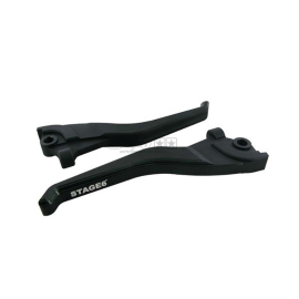 Levier Frein Avant + Arrière MBK Nitro Yamaha Aerox - Stage6 CNC Dual-Color noir / noir