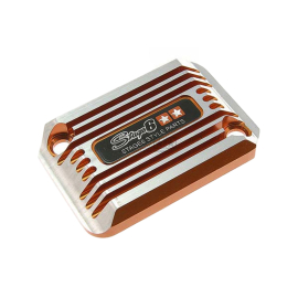 Couvercle de maître cylindre MBK Nitro Yamaha Aerox - Stage6 SSP type II orange anodisé