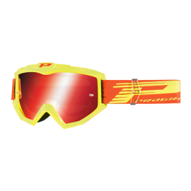 Masque / Lunettes Cross - PROGRIP 3201FL Atzaki Jaune / Orange fluo écran Miroir