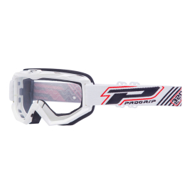 Masque / Lunettes Cross - PROGRIP 3201FR Atzaki Blanc