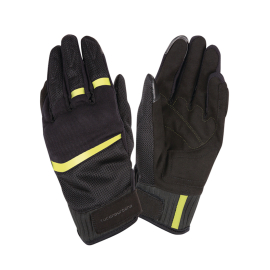 Gants Moto - Tucano Penna Printemps / été - Noir / Jaune fluo