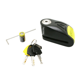 Antivol Bloque disque + Alarme - AUVRAY B-Lock 14 Noir / Jaune 14mm SRA