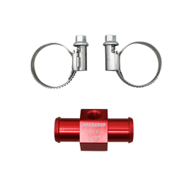 Adaptateur de Sonde de température 1/8" sur Durite Refroidissement 16mm - VOCA Racing Rouge