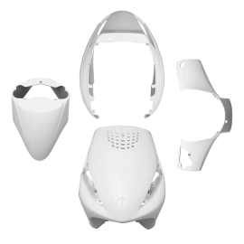 Kit Carénages / Carrosserie Piaggio Zip - Blanc Brillant 4 pièces