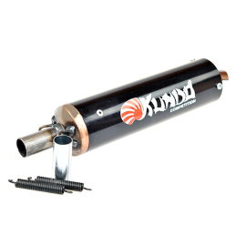 Silencieux de pot Cyclo - Kundo Alu Noir 18 / 20mm