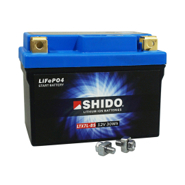 Batterie 12V 2.4 Ah Lithium-ion LTX7L-BS - SHIDO Prêt à l'emploi / Sans entretien +D