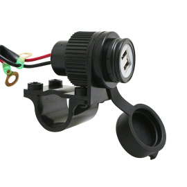 Chargeur USB sur guidon - 12V 2A avec fusible