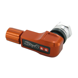Valve Tubeless coudée - Stage6 Alu CNC Orange