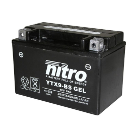 Batterie 12V 8 Ah NTX9 SLA / YTX9-BS - Nitro Prêt à l'emploi / Sans entretien +G