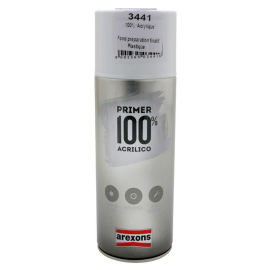 Bombe Apprêt Peinture - Arexons 100% Acrylique Spécial Plastique Gris Mat