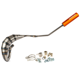 Pot Passage Haut Gauche Derbi Senda E3 E4 70 / 90cc - Streetrace CNC Orange Stage6