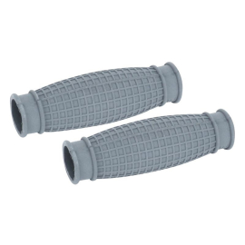 Paire de Poignées Solex 45cc / 330 - Gaufrées Gris