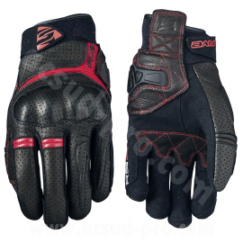 Gants Moto - FIVE RS2 Mi saison / été Noir / Rouge