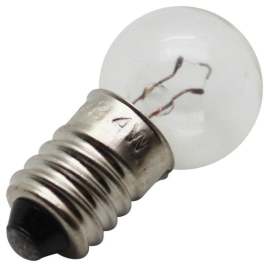 Ampoule 6V 2.4W E10 à Visser - Blanc
