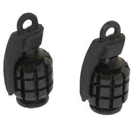 Bouchon de Valve Grenade - Noir