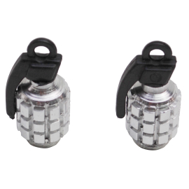 Bouchon de Valve Grenade - Argent