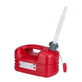 Jerrycan / Bidon Essence 5L Rouge avec bec flexible - Pressol