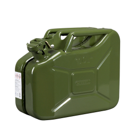 Jerrycan / Bidon Essence 10L Métal Vert Armée Type US - Pressol
