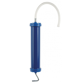 Seringue 500ml acier bleu avec flexible - Pressol