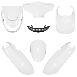 Kit Carénages / Carrosserie Peugeot Kisbee 2T / 4T à partir de 2010 - Blanc Brillant 6 pièces