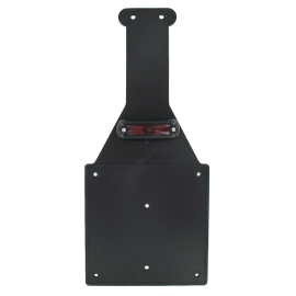 Support de plaque / bavette avec feu arrière Rouge - RSM Type Cross