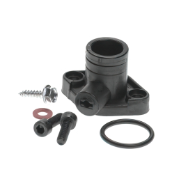 Raccord de durite sur culasse Peugeot Ludix Piaggio NRG Zip LC - Malossi droit