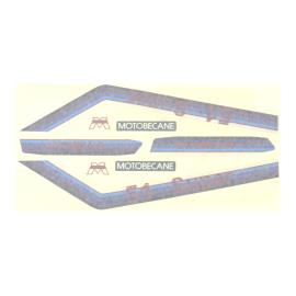 Kit Déco Autocollant / Sticker Motobecane 51 Super - Rouge 8 pièces
