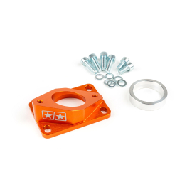 Support Incliné Pipe Admission AM6 Derbi PWK 30mm à 34mm - High Flow Rond Orange Stage6 R/T