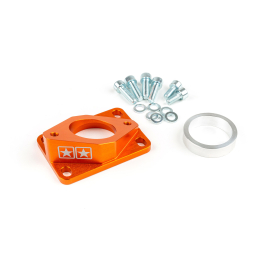 Support Incliné Pipe Admission AM6 Derbi PWK 30mm à 34mm - High Flow Ellipse Orange Stage6 R/T