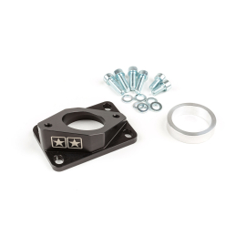 Support Incliné Pipe Admission AM6 Derbi PWK 30mm à 34mm - High Flow Ellipse Noir Stage6 R/T