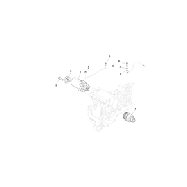 Démarreur électrique Piaggio ZIP Liberty i-Get Vespa Primavera Sprint 4T - Origine Piaggio